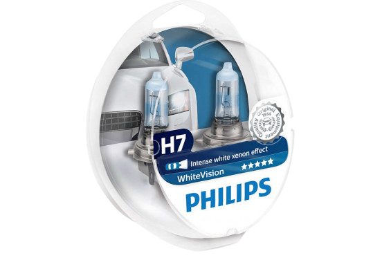 Philips WhiteVision 12972WHVSM H7 55W 12V - 2 stuks
