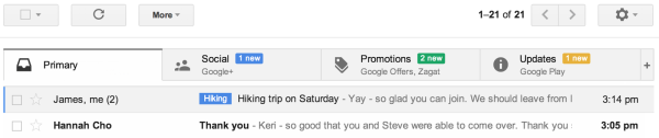 Opmaak nieuwe Gmail inbox Opmaak nieuwe Gmail inbox