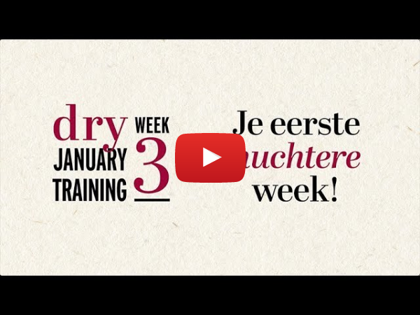 Dry January Training: de eerste 'droge' week!