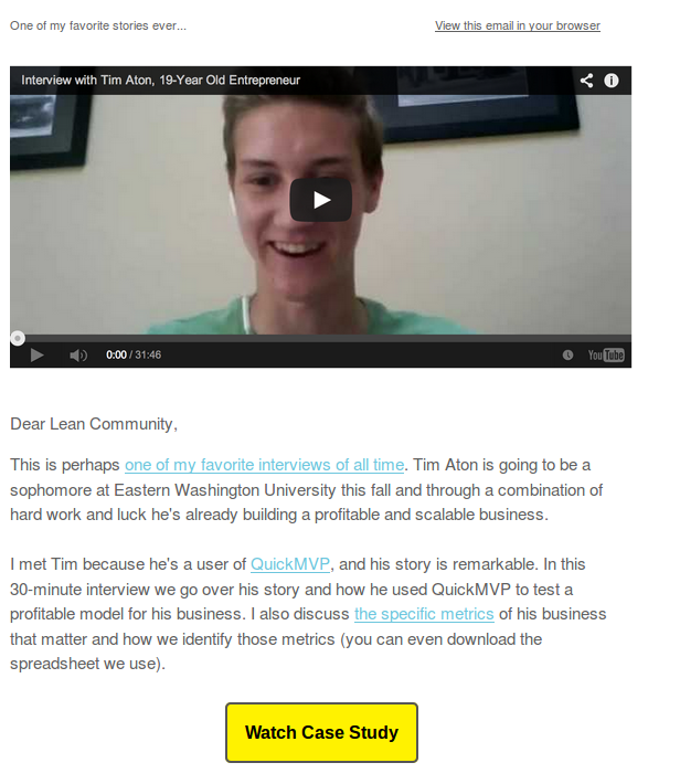 Email Trevor Owens Screenshot van e-mail Trevor Owens